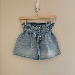 American Eagle Outfitters Blue High Waist Denim Shorts